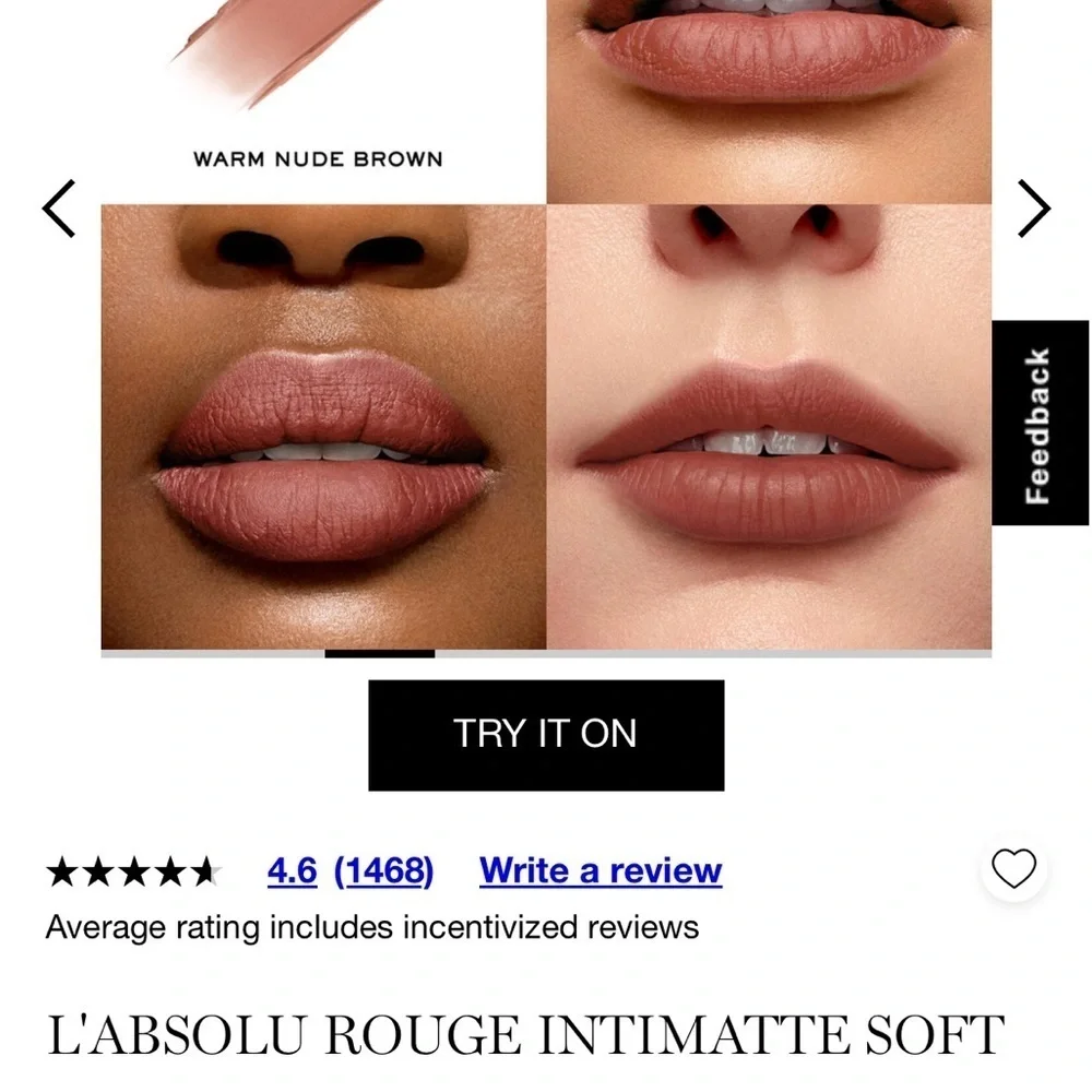 L’absolu rouge intimate soft matte lipstick